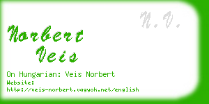 norbert veis business card